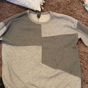 pattern crew neck